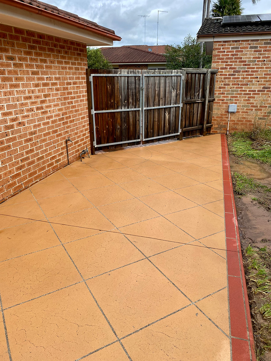House exterior after washing