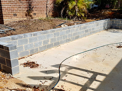 Brickwork before cleaning