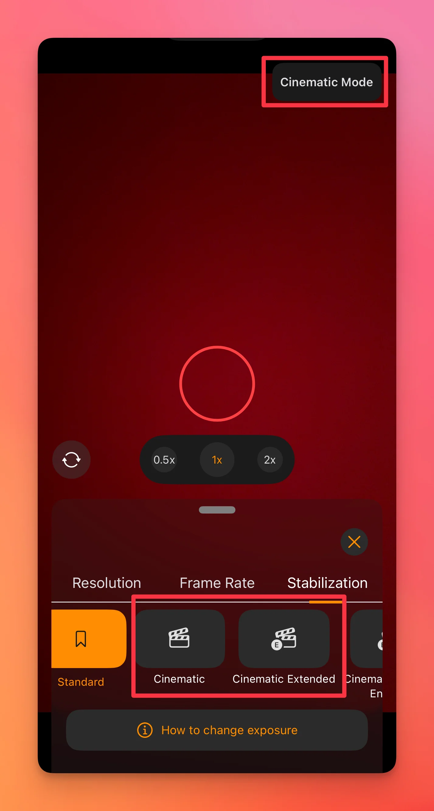 teleprompter.com cinematic mode options