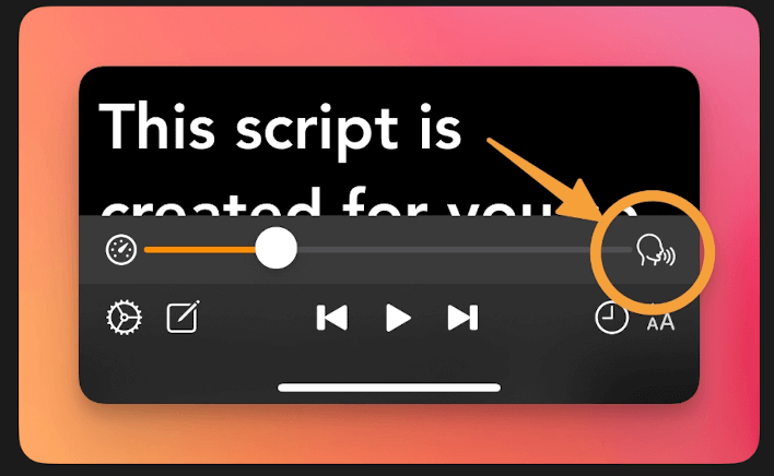 Voice Scroll Icon