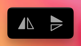 Mirror Text Icons, Vertically and Horizontally