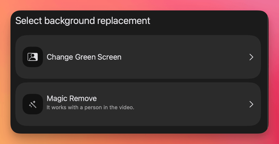 Background Selection