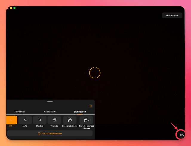 camera input