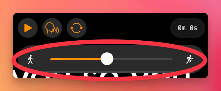 Scrolling Speed Bar