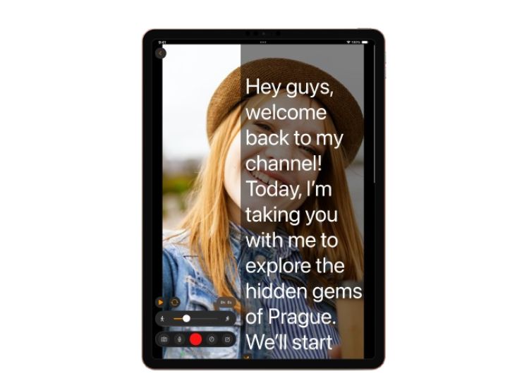 teleprompter app for video content
