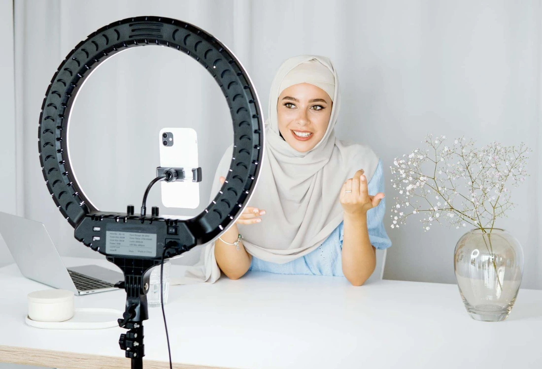 doing a talking head video