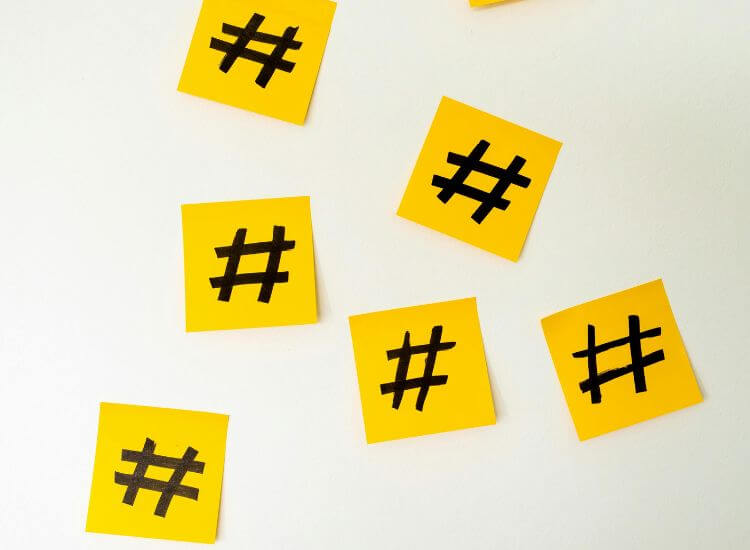 hashtags signs