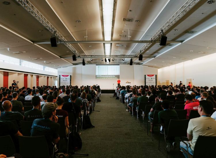 audience in a conference