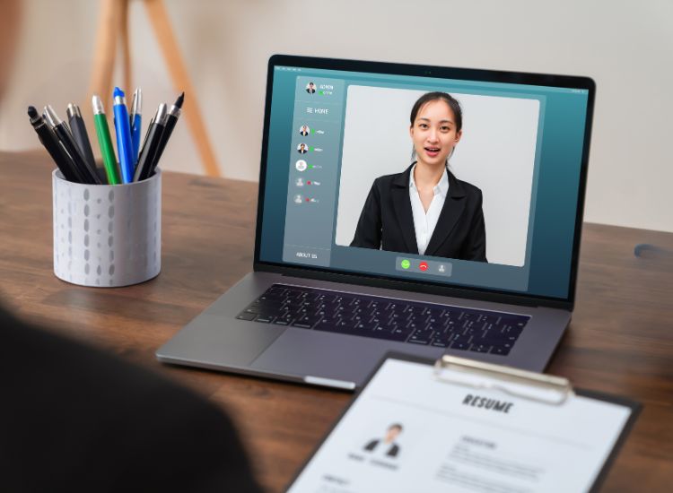 reviewing video resume