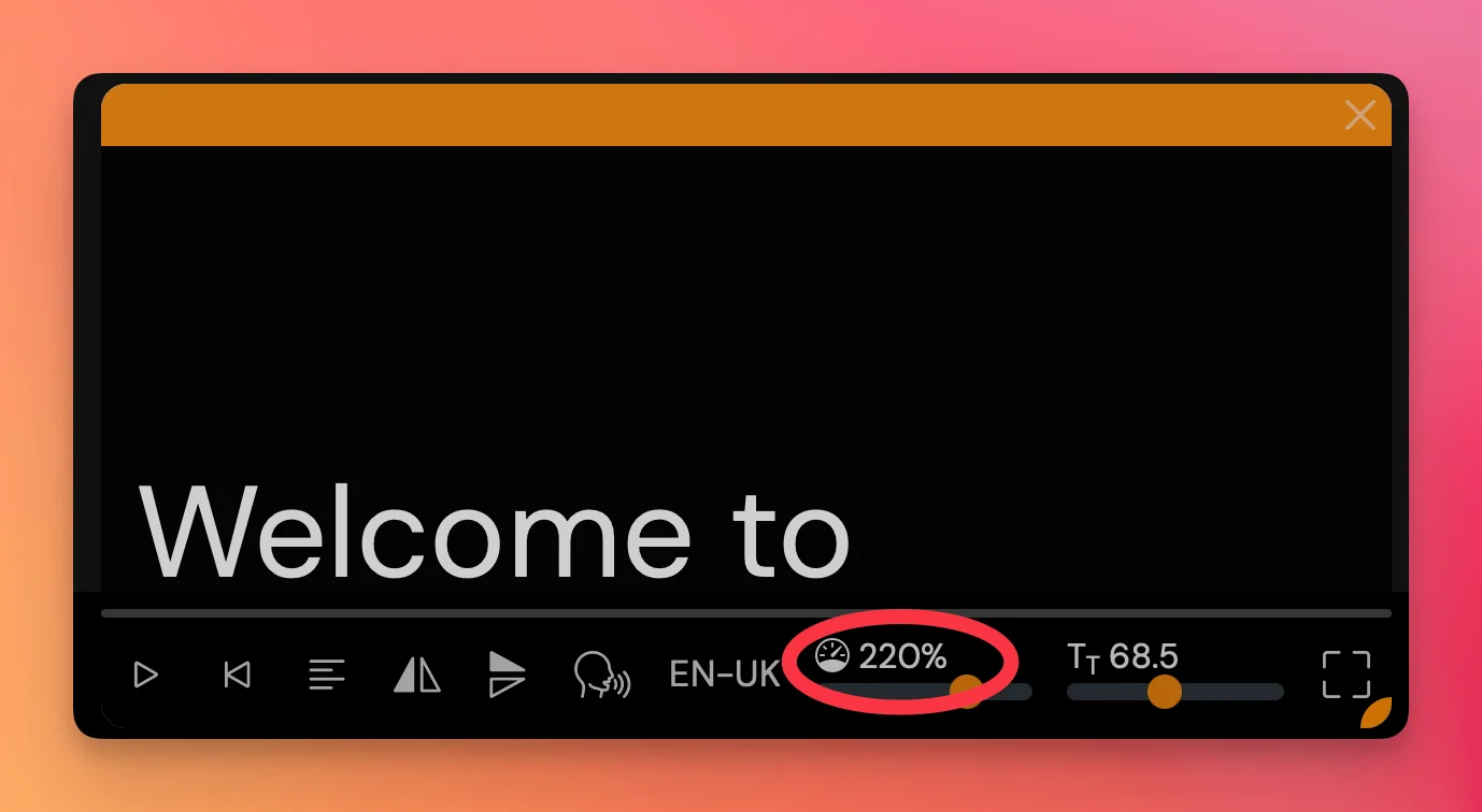 Teleprompter app web browser scrolling speed option
