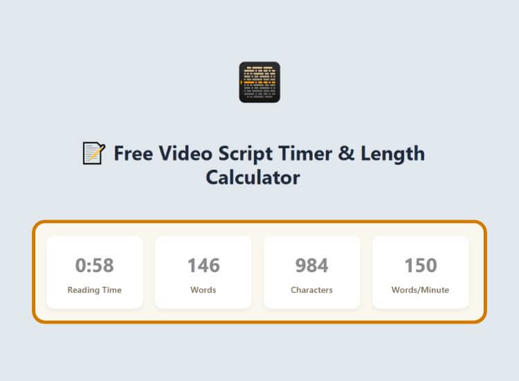 video script timer