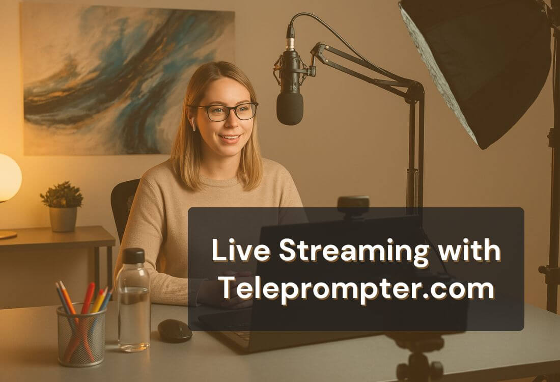 Seamless Live Streaming with Teleprompter.com