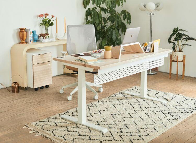 minimalist setup for video interview