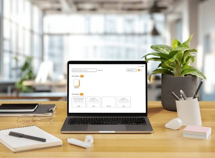 using Teleprompter.com app for a webinar