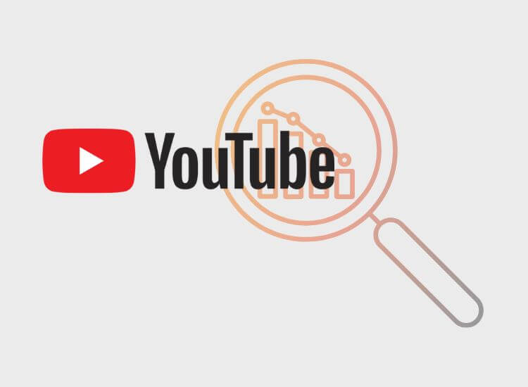 showing the logo of YouTube and icon for SEO