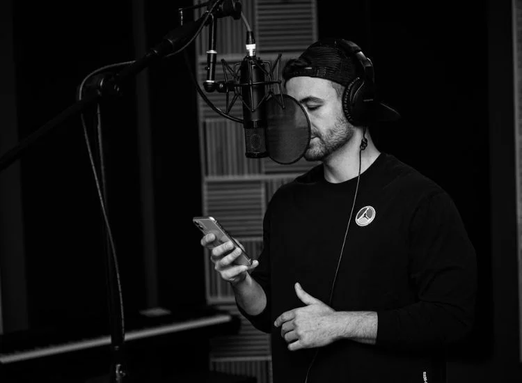 recording a fictional podcast