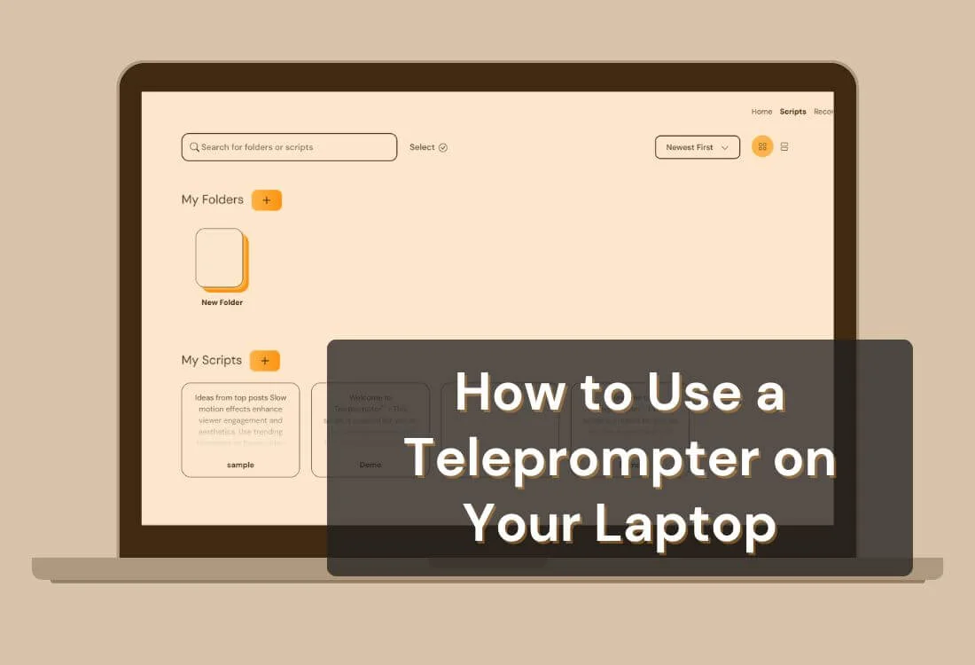Teleprompter for Laptop: Guide to Flawless Presentations