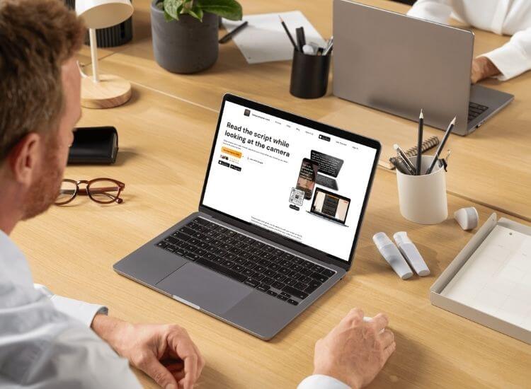 online teleprompter for webinar q and a