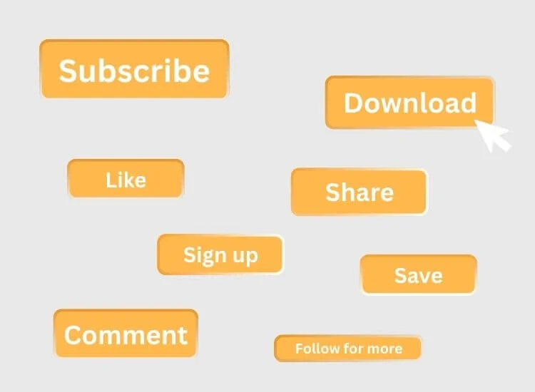 different call to action buttons