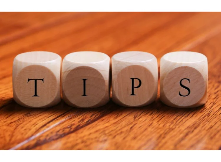 word tip spelled out on blocks