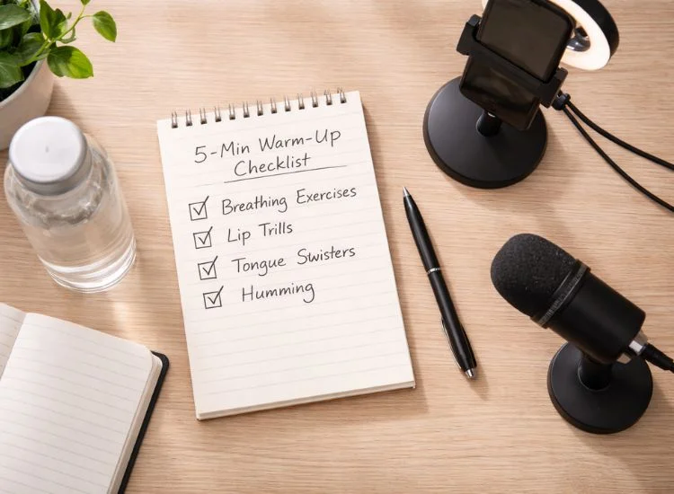 checklist for vocal warm-up