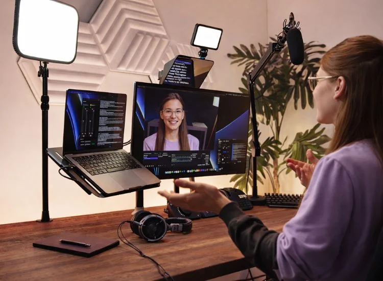 teleprompter setup for content creatrs