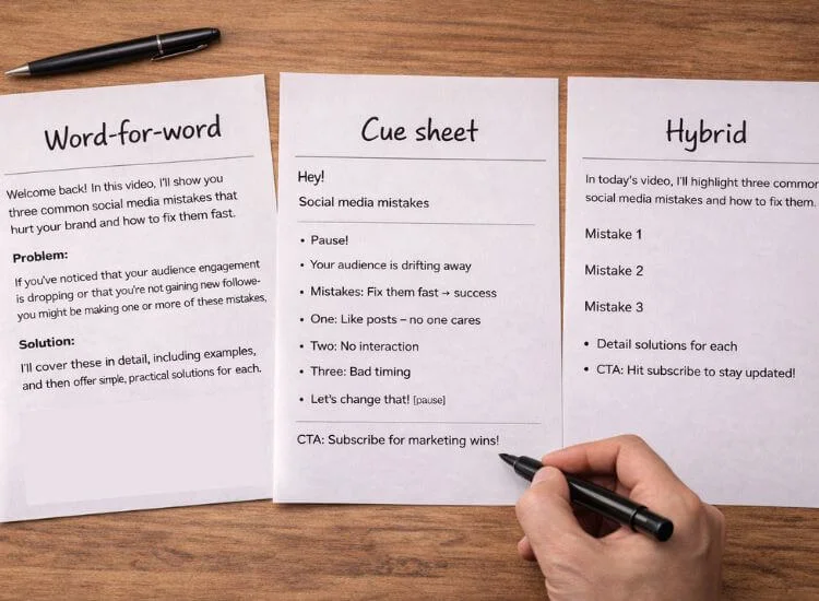 different script formats