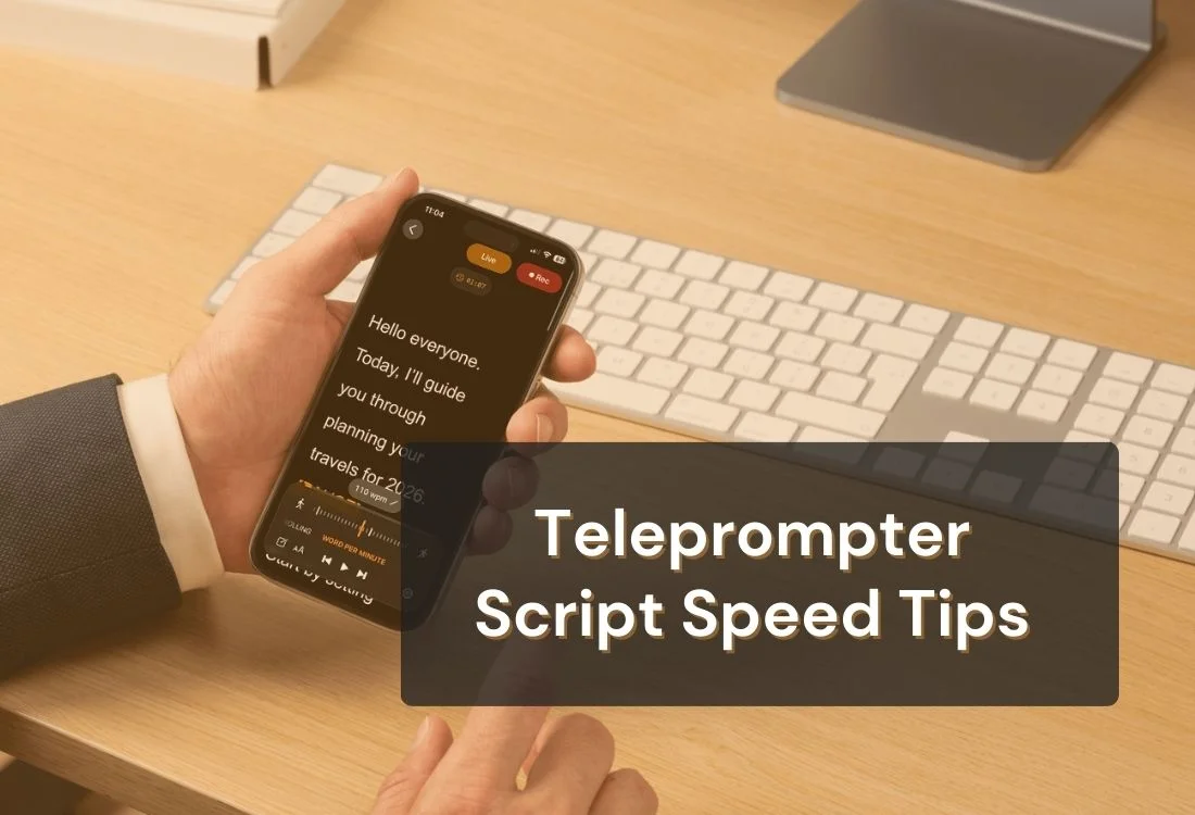 Script Speed Tips for Natural Teleprompter Delivery