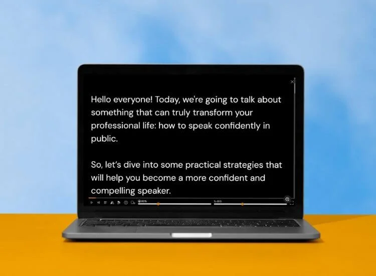 online teleprompter for talking head videos