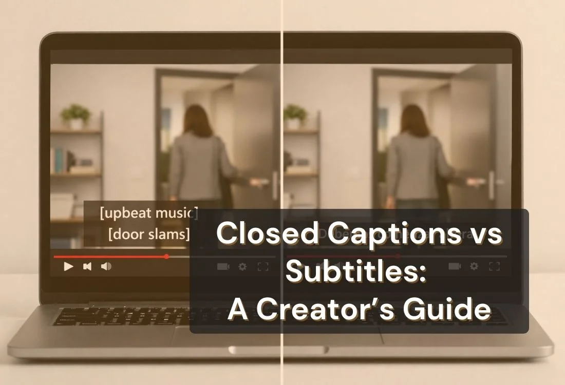 Closed Captions vs Subtitles: When to Use Each