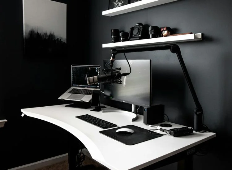 content creator workspace