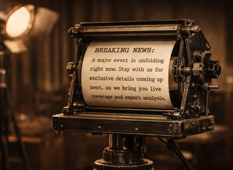 the early teleprompter in 1950