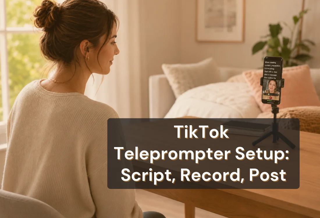 How to Use a Teleprompter for TikTok Videos (2026 Guide)