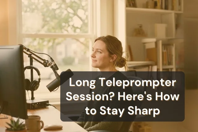 How to Reduce Teleprompter Reading Fatigue During Long Sessions