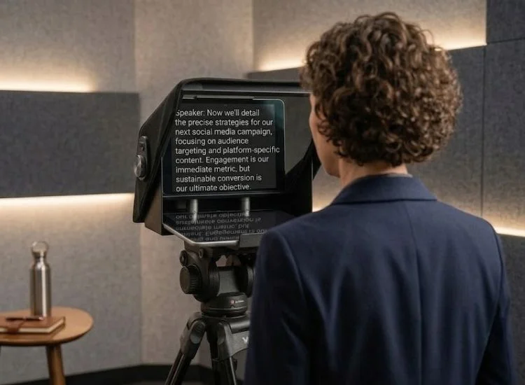 reading script with teleprompter
