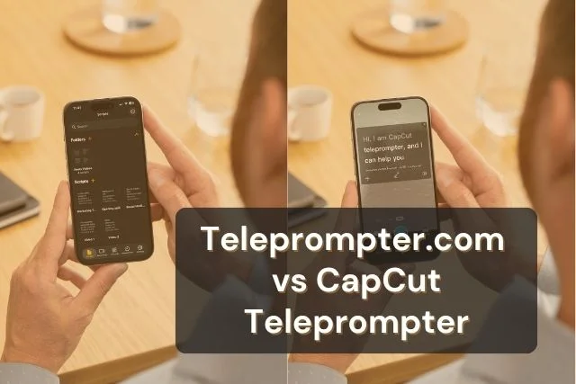 Teleprompter.com vs CapCut Teleprompter