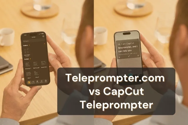 Teleprompter.com vs CapCut Teleprompter