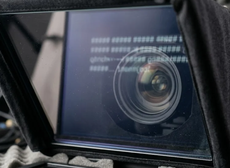 teleprompter-beamsplitter-glass-closeup