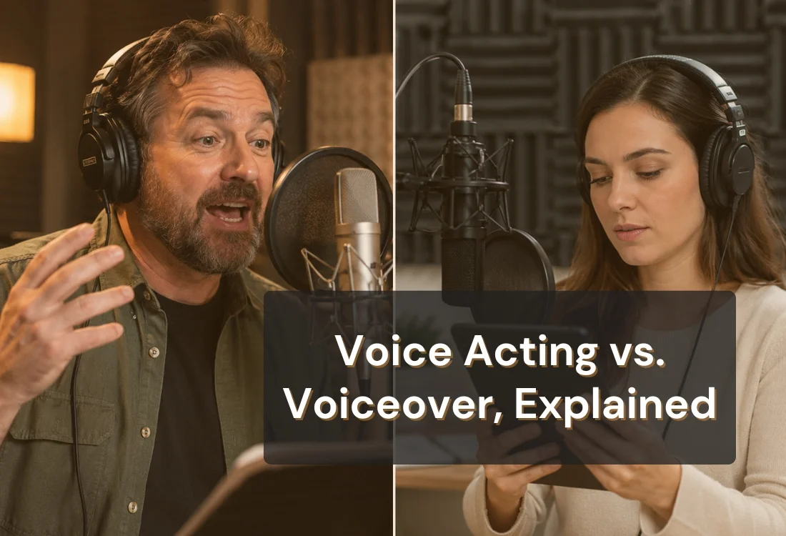 Voice Acting vs. Voiceover: What's the Difference?