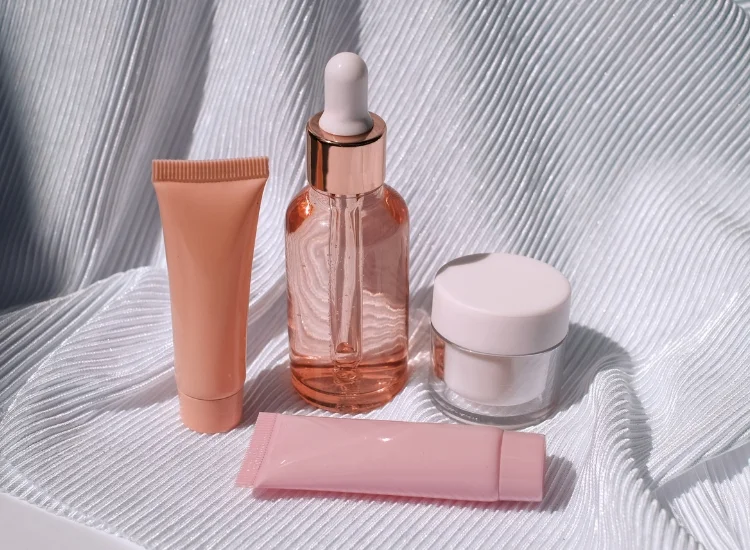 skincare products for sponsored content