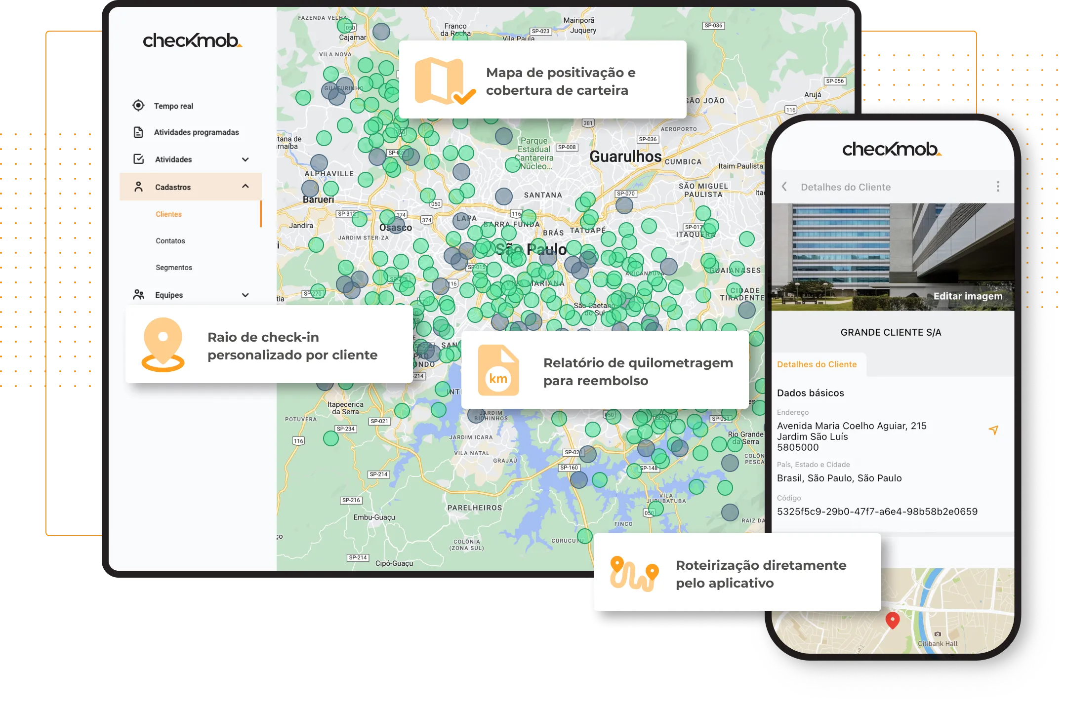 Software e aplicativo para gestão de equipes externas