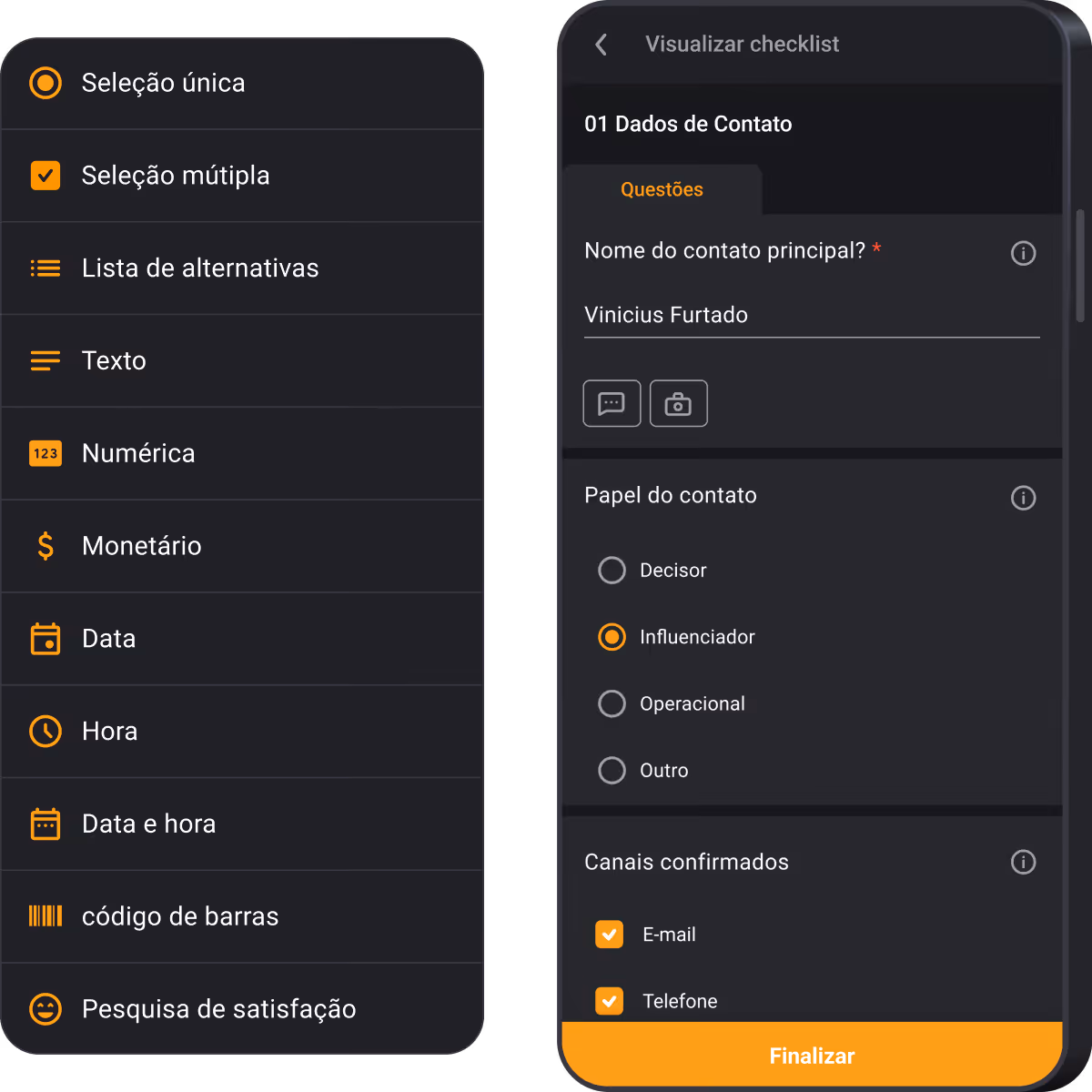 Software e aplicativo para gestão de equipes externas