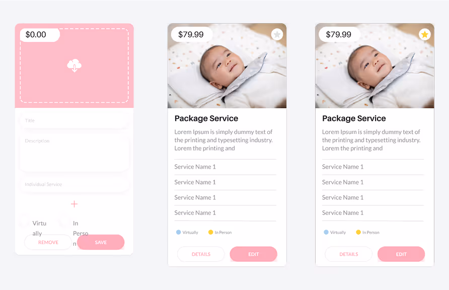 package service cards