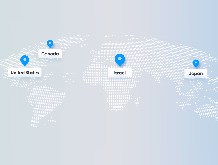 Autofleet global presence map