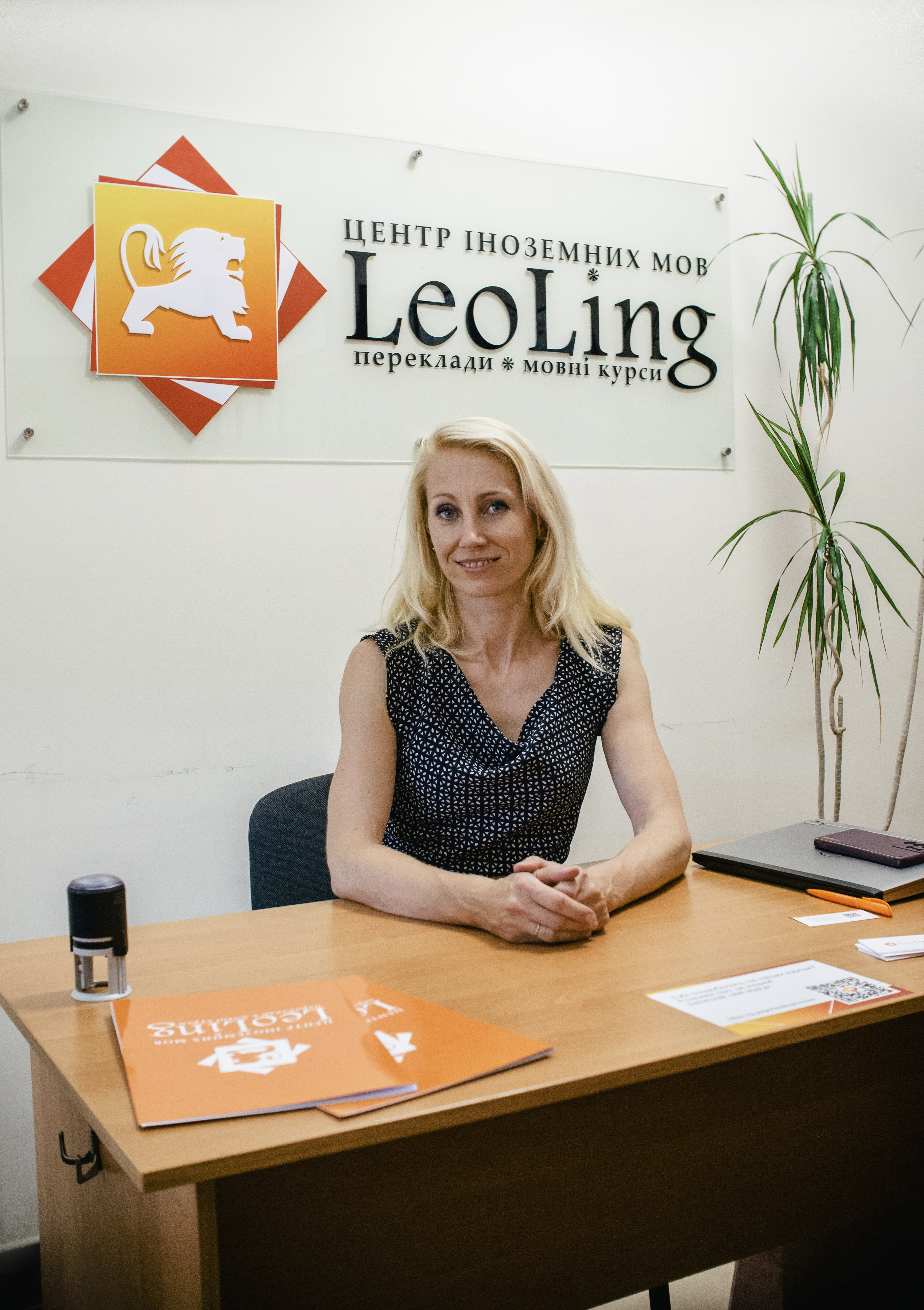 Anna Halechko, Translation Lead LeoLing, w biurze we Lwowie
