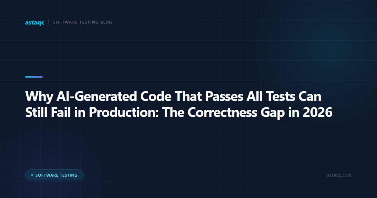 Why AI-Generated Code That Passes All Tests Can Still Fail in Production: The Correctness Gap in 2026