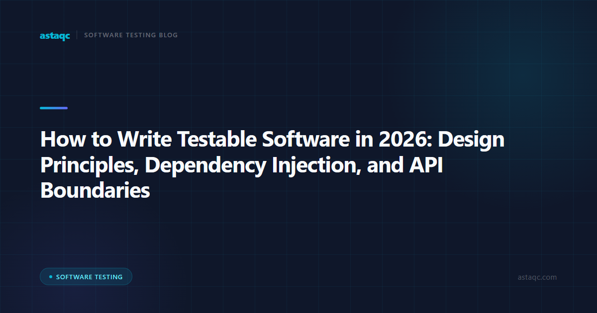 How to Write Testable Software in 2026: Design Principles, Dependency Injection, and API Boundaries That Reduce QA Overhead