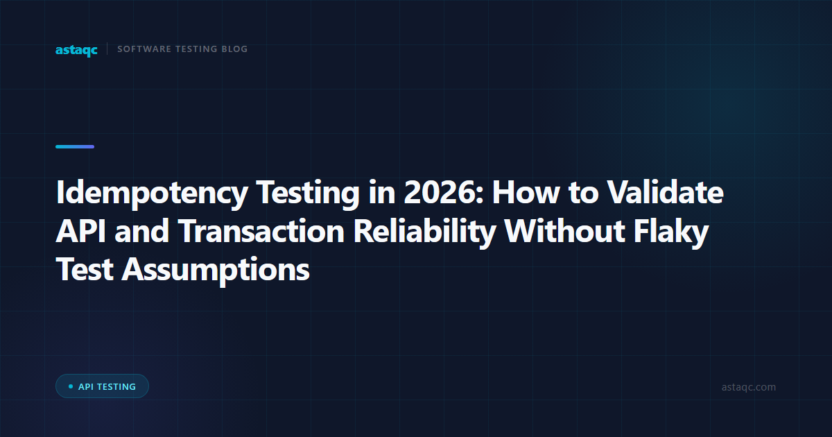 Idempotency Testing in 2026: How to Validate API and Transaction Reliability Without Flaky Test Assumptions