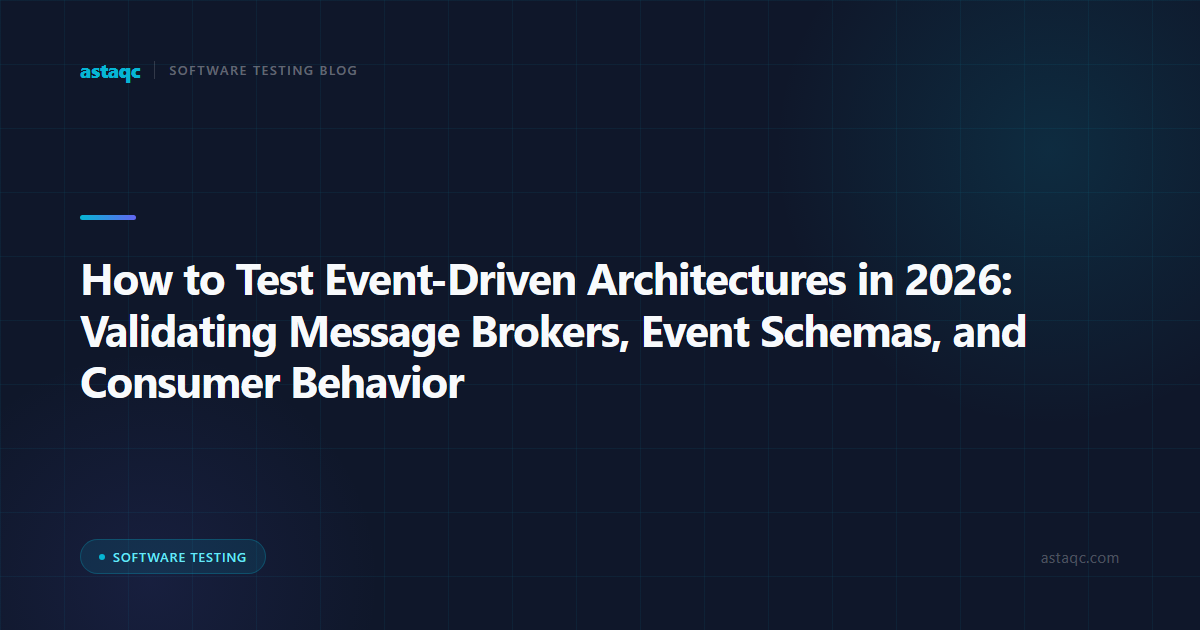 How to Test Event-Driven Architectures in 2026: Validating Message Brokers, Event Schemas, and Consumer Behavior