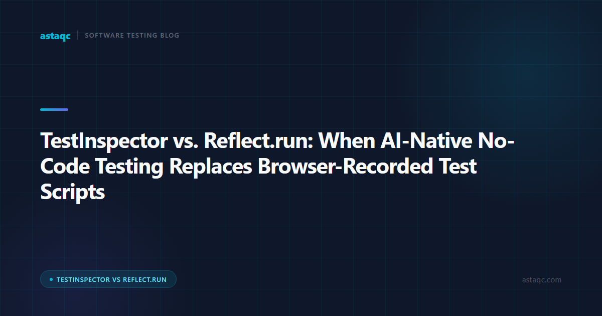 TestInspector vs. Reflect.run: When AI-Native No-Code Testing Replaces Browser-Recorded Test Scripts